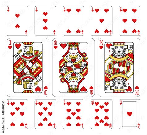 how many heart cards are in a deck|Standard Deck of Cards .